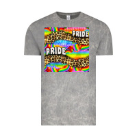 Cloud Rock Pride lgbtq leopard with love and rainbow seamless Vintage Tee - BundleAndBundleShop
