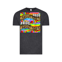 Vintage Black Pride lgbtq leopard with love and rainbow seamless Vintage Tee - BundleAndBundleShop