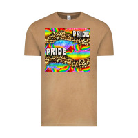 Vintage Camel Pride lgbtq leopard with love and rainbow seamless Vintage Tee - BundleAndBundleShop