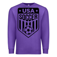 Purple soccer team Premium Sweatshirt - artisFamous