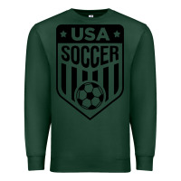 Sports Green soccer team Premium Sweatshirt - artisFamous