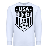 White soccer team Premium Sweatshirt - artisFamous