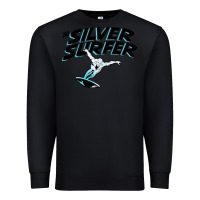 Black silver surfer Premium Sweatshirt - artisFamous