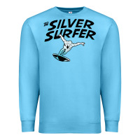 Ocean Blue silver surfer Premium Sweatshirt - artisFamous