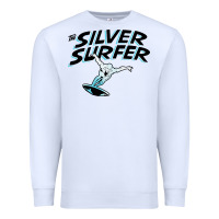 White silver surfer Premium Sweatshirt - artisFamous