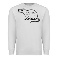 Dove Grey I Ate All Your Money Premium Sweatshirt - artisFamous