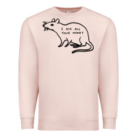 Pale Pink I Ate All Your Money Premium Sweatshirt - artisFamous