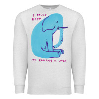 Oatmeal Heather i must rest my rampage is over Premium Sweatshirt - artisFamous