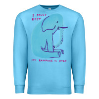 Ocean Blue i must rest my rampage is over Premium Sweatshirt - artisFamous
