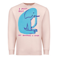 Pale Pink i must rest my rampage is over Premium Sweatshirt - artisFamous