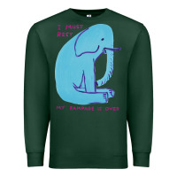 Sports Green i must rest my rampage is over Premium Sweatshirt - artisFamous