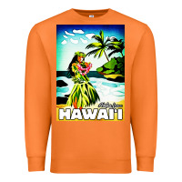 Carrot hawaii hula girl Premium Sweatshirt - artisFamous