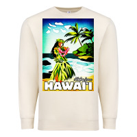 Sandshell hawaii hula girl Premium Sweatshirt - artisFamous
