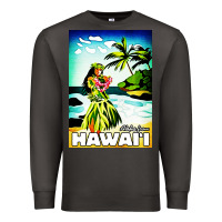 Smoke hawaii hula girl Premium Sweatshirt - artisFamous