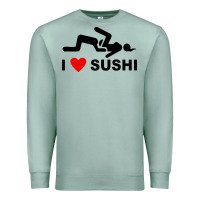 Seafoam i love sushi funny Premium Sweatshirt - artisFamous