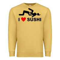 Antique Gold i love sushi funny Premium Sweatshirt - artisFamous