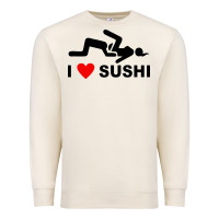 Sandshell i love sushi funny Premium Sweatshirt - artisFamous