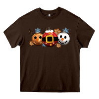 Chocolate Brown christmas Heavy Core Tee - CowGirlArtShop
