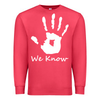 Cardinal skyrim dark brotherhood we know hand novelty kids mens womens t shirt Premium Sweatshirt - artisFamous
