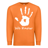 Carrot skyrim dark brotherhood we know hand novelty kids mens womens t shirt Premium Sweatshirt - artisFamous