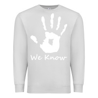 Dove Grey skyrim dark brotherhood we know hand novelty kids mens womens t shirt Premium Sweatshirt - artisFamous