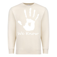 Sandshell skyrim dark brotherhood we know hand novelty kids mens womens t shirt Premium Sweatshirt - artisFamous