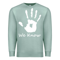 Seafoam skyrim dark brotherhood we know hand novelty kids mens womens t shirt Premium Sweatshirt - artisFamous