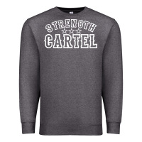 Charcoal Heather strength cartel Premium Sweatshirt - artisFamous