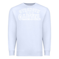 White strength cartel Premium Sweatshirt - artisFamous