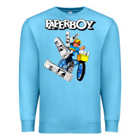 Ocean Blue paperboy Premium Sweatshirt - artisFamous