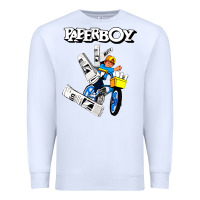 White paperboy Premium Sweatshirt - artisFamous