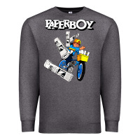 Charcoal Heather paperboy Premium Sweatshirt - artisFamous