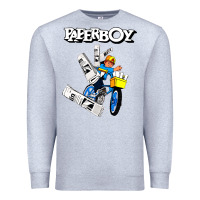 Heather Grey paperboy Premium Sweatshirt - artisFamous