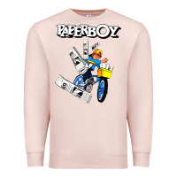 Pale Pink paperboy Premium Sweatshirt - artisFamous