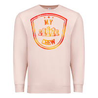Pale Pink chess crew Premium Sweatshirt - artisFamous