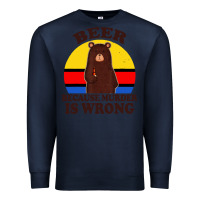 Navy funny beer because murder is wrong for drinking men lover Premium Sweatshirt - artisFamous