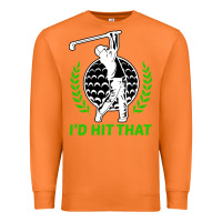 Carrot id hit that funny golfing golf Premium Sweatshirt - artisFamous