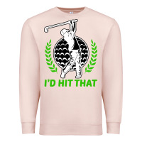 Pale Pink id hit that funny golfing golf Premium Sweatshirt - artisFamous