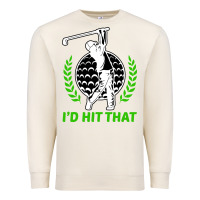 Sandshell id hit that funny golfing golf Premium Sweatshirt - artisFamous