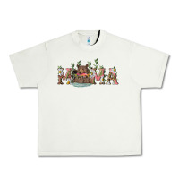 Pistachio Mama with bear and daisy Urban Heavy Tee - RanaPortraitStore