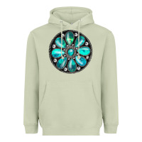 Matcha turquoise gemstone Heavyweight Hoodie - JahusDesignShop
