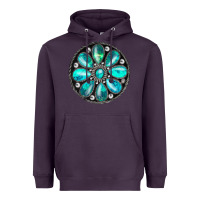 Plum turquoise gemstone Heavyweight Hoodie - JahusDesignShop