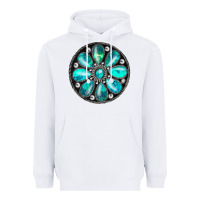 White turquoise gemstone Heavyweight Hoodie - JahusDesignShop