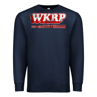 Navy wkrp in cincinnati Premium Sweatshirt - artisFamous