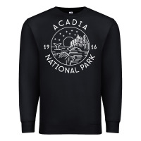 Black a.ca.di.a national park 1916 mai.ne bar harbor t sh Premium Sweatshirt - artisFamous