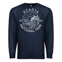 Navy a.ca.di.a national park 1916 mai.ne bar harbor t sh Premium Sweatshirt - artisFamous