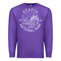 Purple a.ca.di.a national park 1916 mai.ne bar harbor t sh Premium Sweatshirt - artisFamous