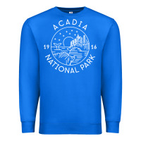 True Royal a.ca.di.a national park 1916 mai.ne bar harbor t sh Premium Sweatshirt - artisFamous