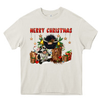 Cream merry christmas Heavy Core Tee - CowGirlArtShop