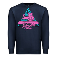 Navy Cats on Synthesizers in Space Premium Sweatshirt - artisFamous